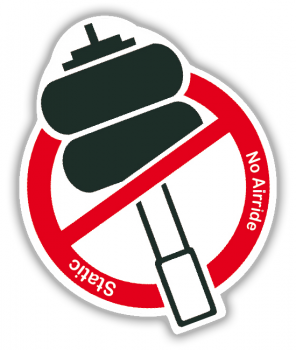 Aufkleber Static No Airride